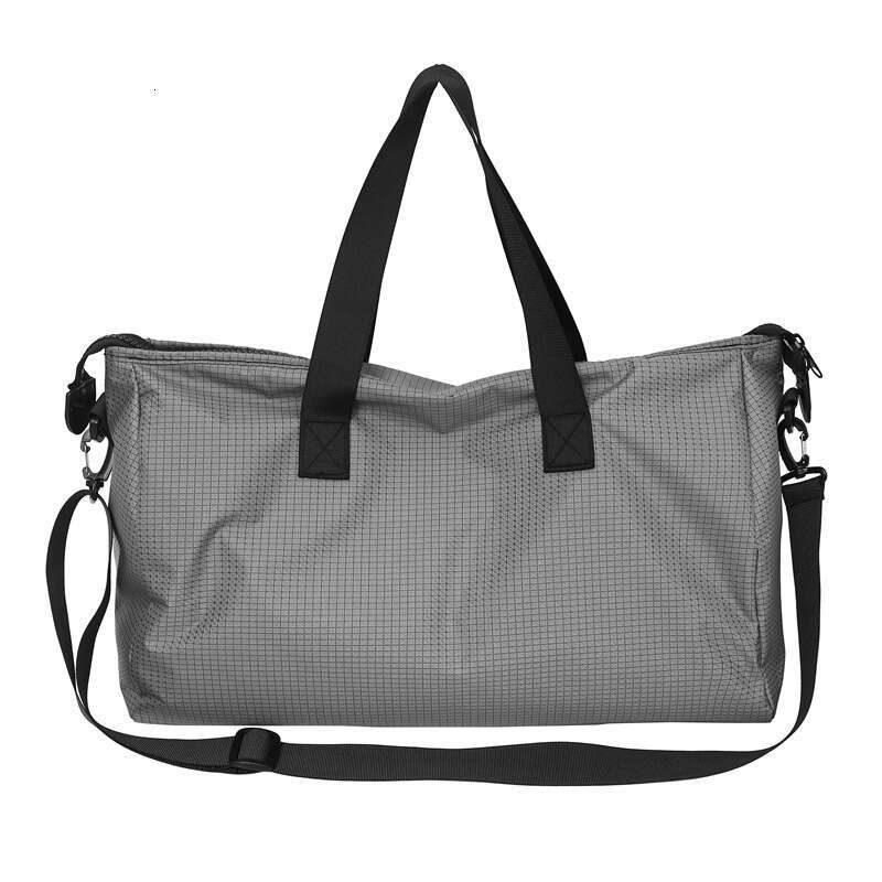 Korean Style New Large Capacity Plaid Short Travel Women Business Trip Storage Luggage For Men Waterproof Gym Bag