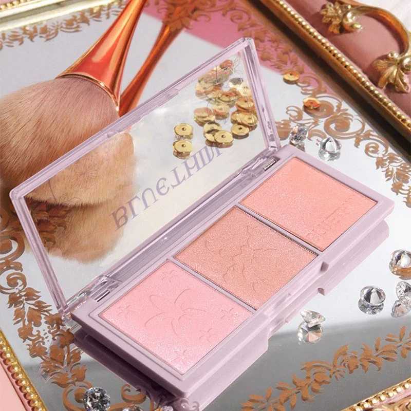 3 Colors/set Blush Plate Peach Pallete Ace Mineral Pigment Cheek Blusher Powder Makeup Professional Contour Shadow Pink BlushXJ250609