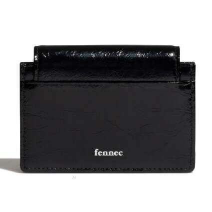 Korean FENNEC Classic Triangle Patent Leather Cowhide Portable 70% off Compact Fashion ID Coin Card Holder for Women