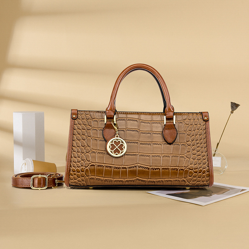 Handbag for Women New Fashion Crocodile Pattern Shoulder Crossbody Commuter Women's Pillow Bag