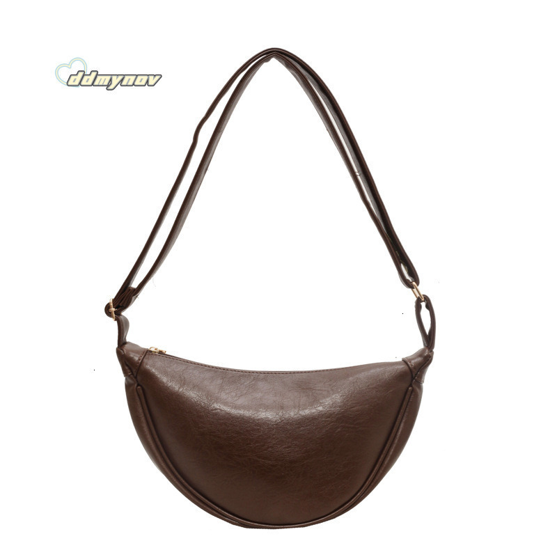 2025Single Shoulder Crossbody Fashion Underarm Saddle Simple Casual Dumpling High-end Soft PU Bag for Women ddmynov ddmynov