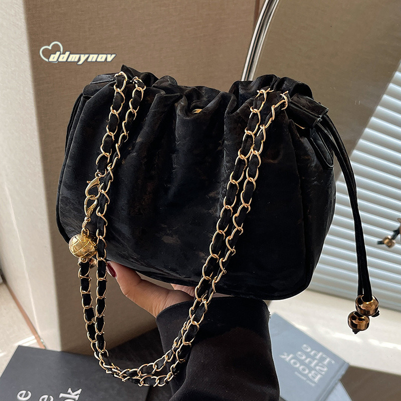 Trendy Women's 2024 New Crossbody Ins High-end Fashion Versatile Shoulder Chain Bags for Women ddmynov