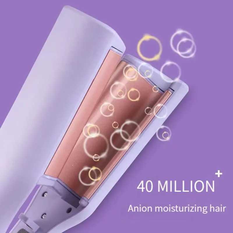 32MM Electric Curling Iron Automatic Lambswool Curling Tool Long Lasting Styling French Styling Rotating Anti-Flame Design W250610