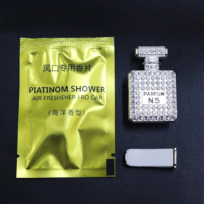 Diamond Perfume Bottle Car Air Freshener Interior Accessories Diamond Perfume Bottle Car Air Vent 250610