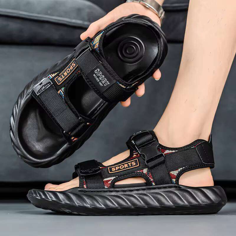 2025 New Fashion Beach Wear-resistant Sandals EVA Out Sole Non-slip Men's Shoes