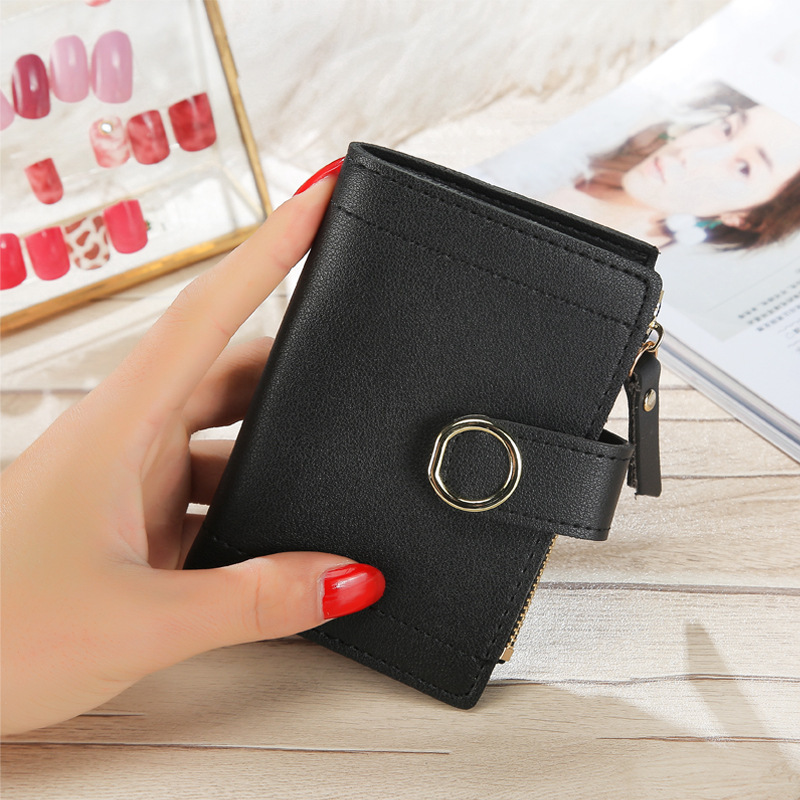 Free Shipping 2025 New Designer Bag Fresh And Trendy Women's Wallet PU Leather Solid Color Cute Card Bag Exquisite And Practical Large Capacity C