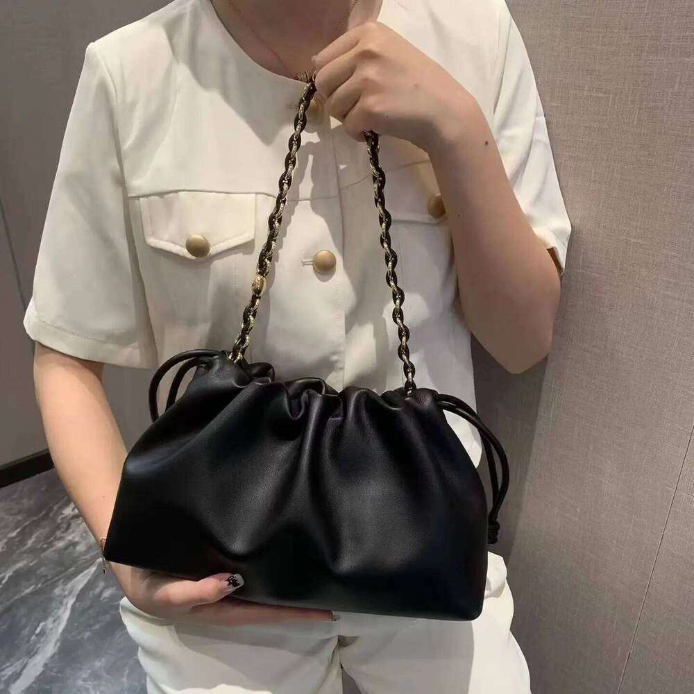 Brand Design Fashion High-Grade Texture Leather Cloud Bag Ladies High Quality Cowhide Shoulder Crossbody Bags For Women