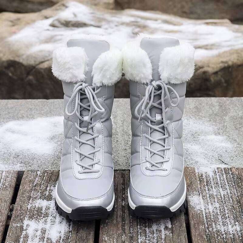 New Fashion Women's Casual Outdoors Warm Plush Women Snow Boots Running Sports Shoes