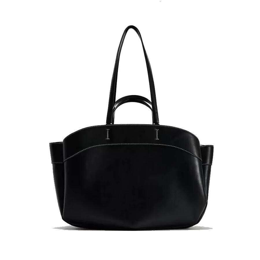 Large Capacity Women Shoulder Bags Solid Color Design Lady Handbags Fashion Pu Leather Daily Commuter Tote Trend Two Bag Set