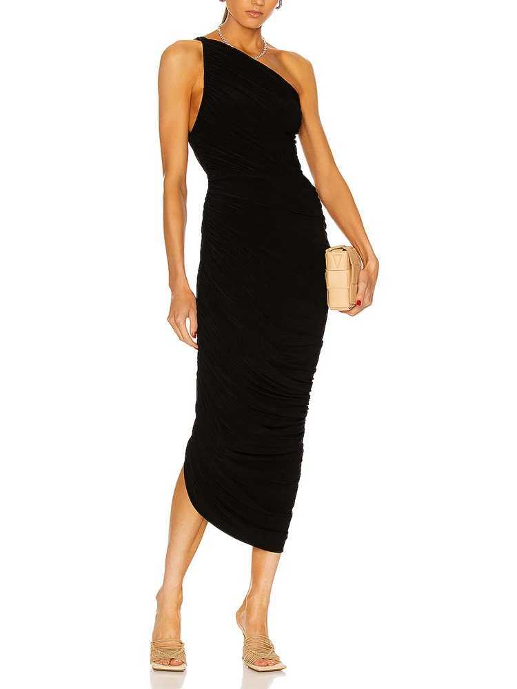 Womens One Shoulder Pleated Dress Slim Maxi Sleeveless Asymmetric Dress Cocktail Formal Party Long Dresses XJ250610