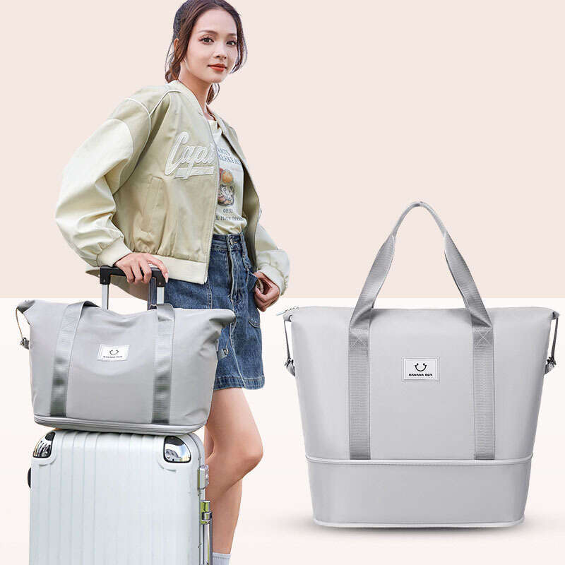 Famous brand bags can be used for travel, trolley case storage, new wet and dry separation suitcase, large capacity multi-function handheld fitness ba