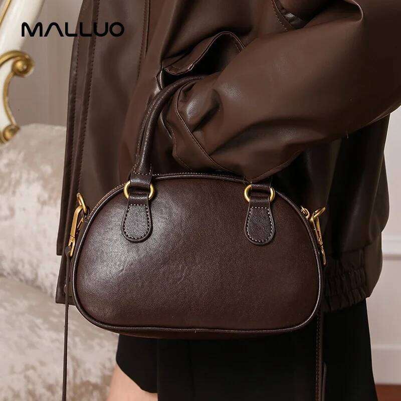Women Natural Cow Leather Shoulder Bags Retro Soft Cowhide Bag Lady Female Commute Design Handbags For Ladies 2025