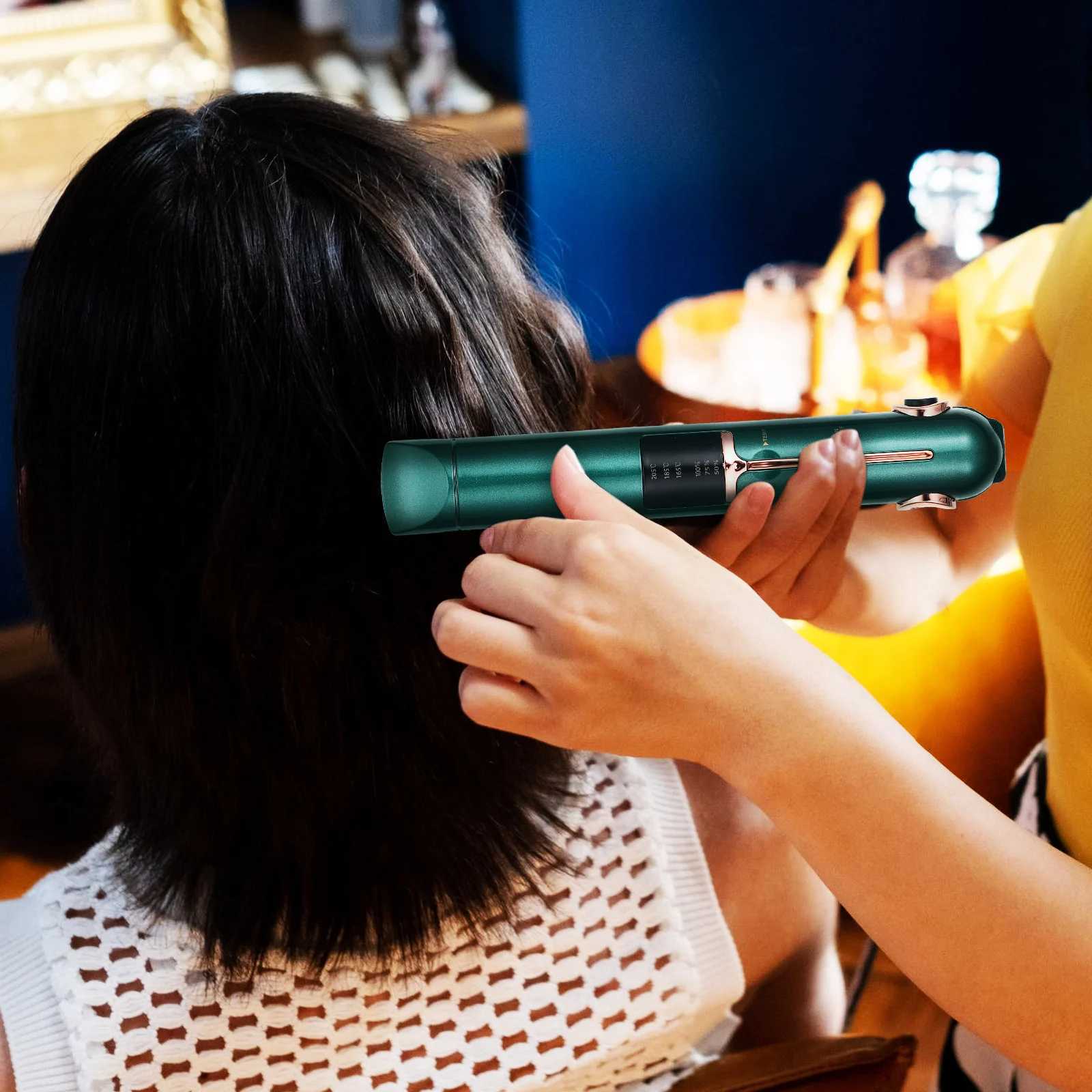 Hair Straightener Brush for Women Wireless Charging Curling Rod Modeling Rechargeable W250610