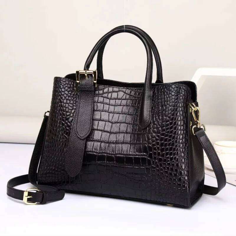 2025 New Large Capacity Genuine Leather Handbag Fashion Commuter Single Shoulder Crossbody Bag 2025/06/10