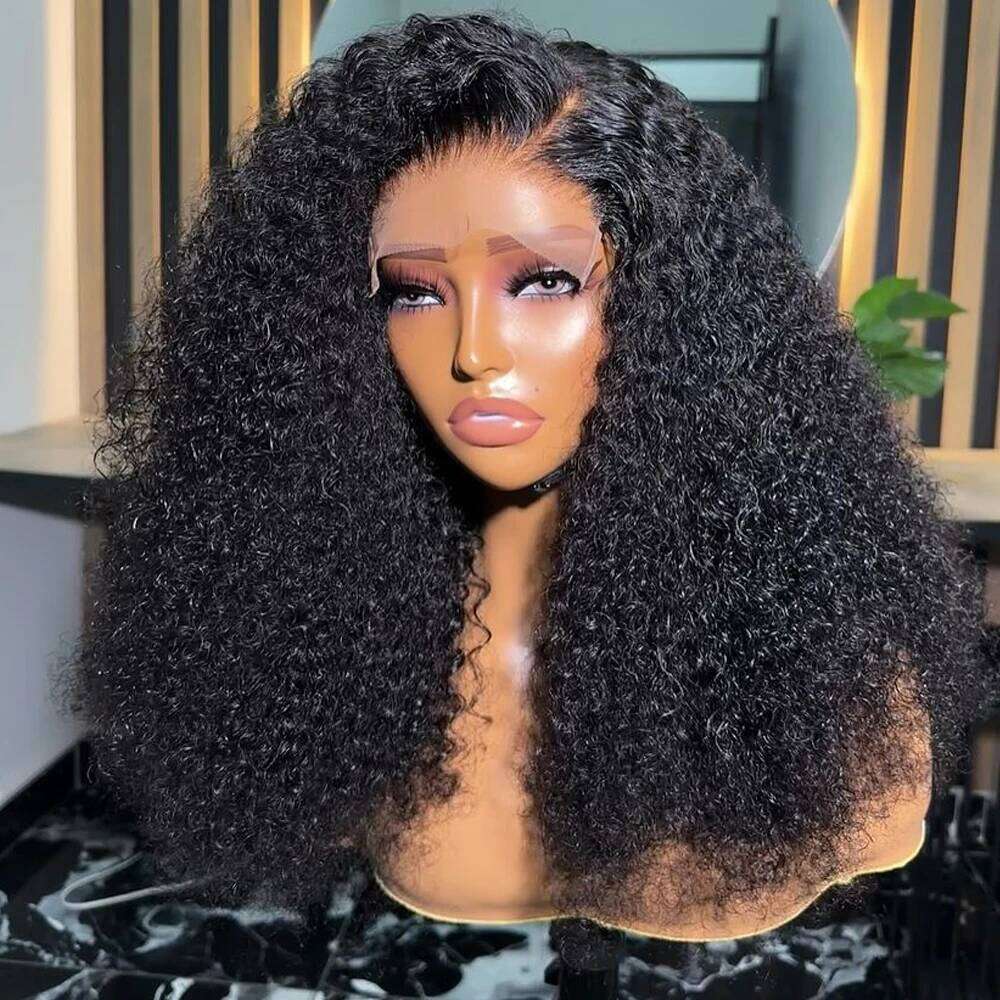 250% Density Short Bob Human Hair 13x4 Front Wigs Glueless Lace Frontal Deep Wave Jerry Curly Wig For Black Women
