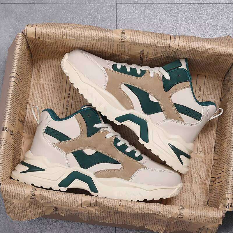 Hot Selling Men's High Top Casual Fashion Trend Outdoor Sports Soft Sneakers Shoes
