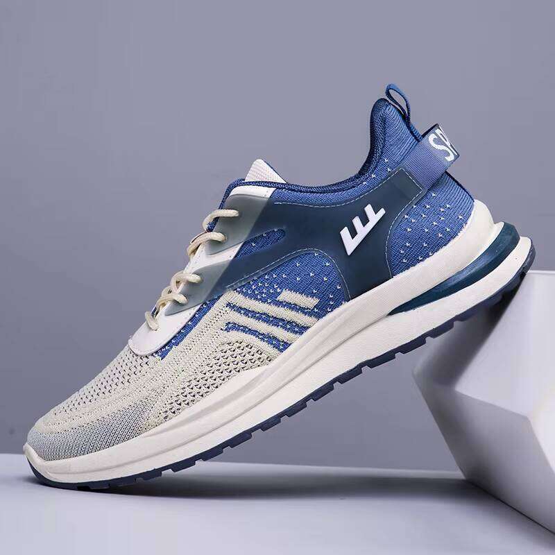 New Flying Weave Breathable Casual Sports Running Men's Shoe