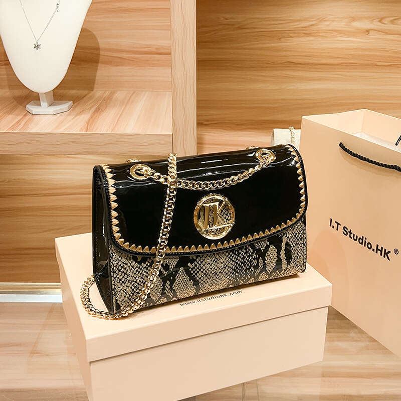 Genuine Leather Chain Bag for Women, High-End Feel, Versatile Square Single Shoulder Crossbody Small Bag, 2025 New Model