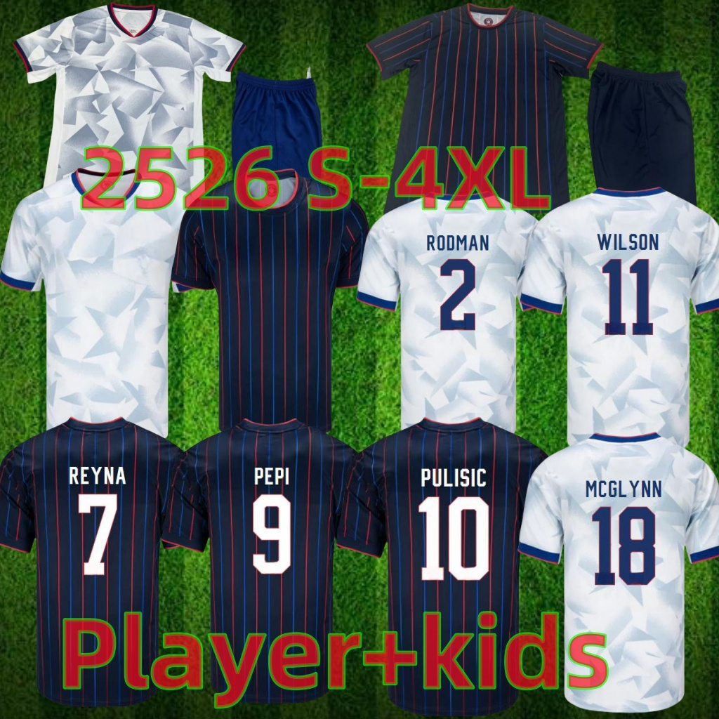 2025 PULISIC MCKENNIE Football Jersey ERTZ ALTIDORE PRESS WOOD MORGAN LLOYD 2025 2026 America Football Shirt United States Camisetas USA USMNT PLAYER Men Kit
