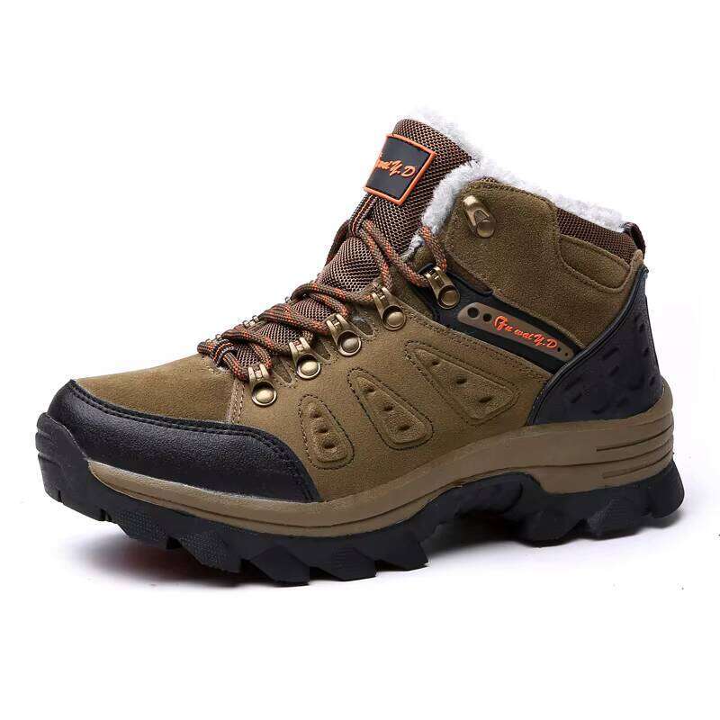 New Arrival Factory Outdoor Mens Add Veet Keep Warm Sport Hiking Boots Shoes