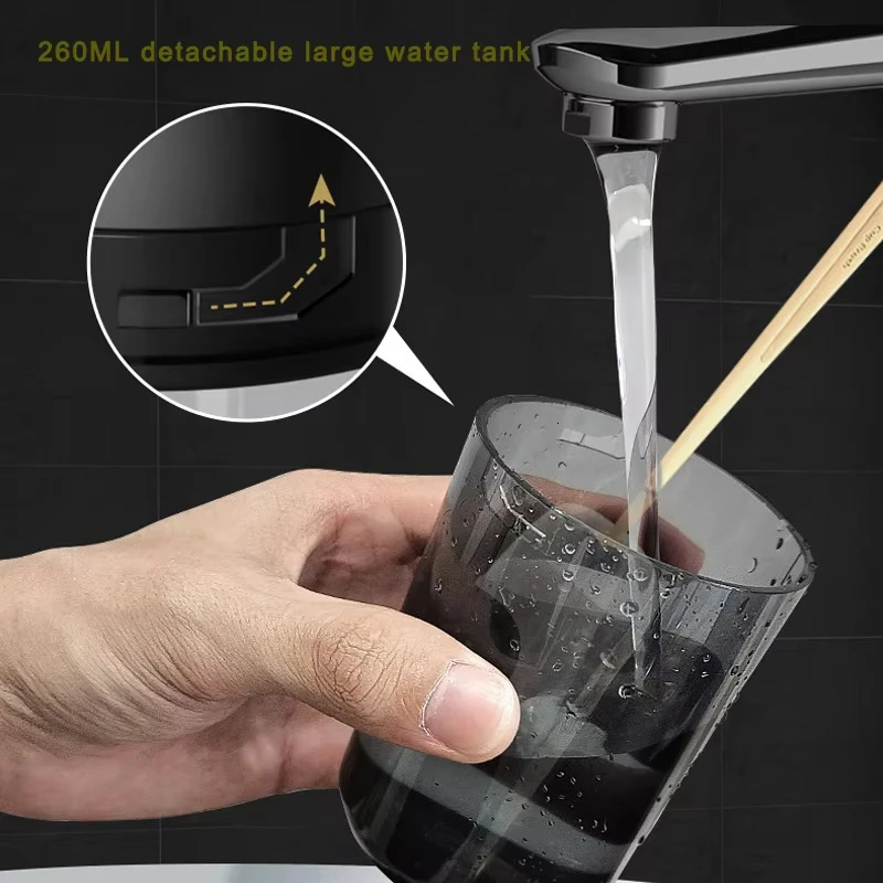 Oral Irrigator Portable Dental Water Flosser USB Rechargeable Water Jet Floss Tooth Pick Jet Tip Modes Waterproof 250605