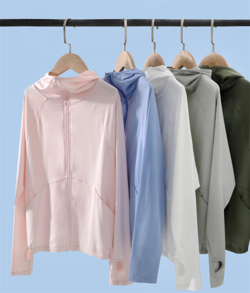 552140H Summer Women's Sun Protection Clothing - Silk-like Material - UV Protection - Breathable - Outdoor Quick-Drying