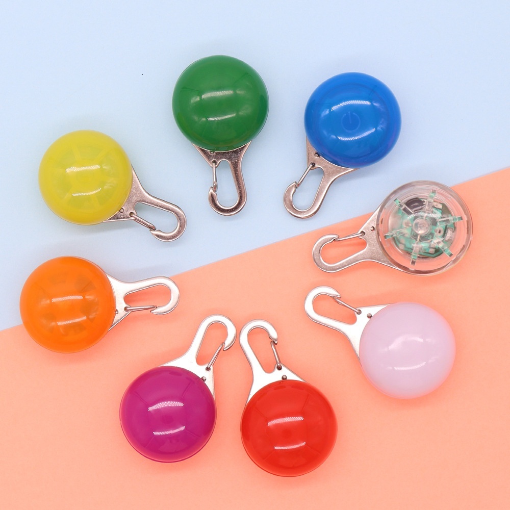 TEMU Pet Light-Up Pendant LED Night Accessories Silicone Parts Hanging Decoration Anti-Lost Dog Walking Light