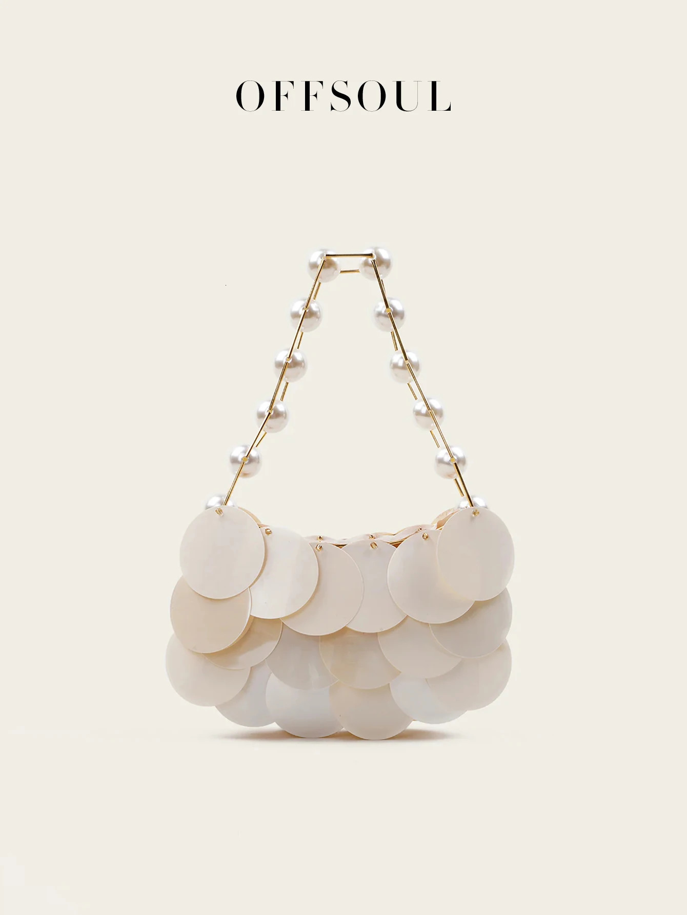 Korean Style Small Fragrance Exquisite Sequin Pearl Shoulder Strap Armpit Bag Versatile Fresh Wedding Banquet Clutch Fashion Party Hand 250605