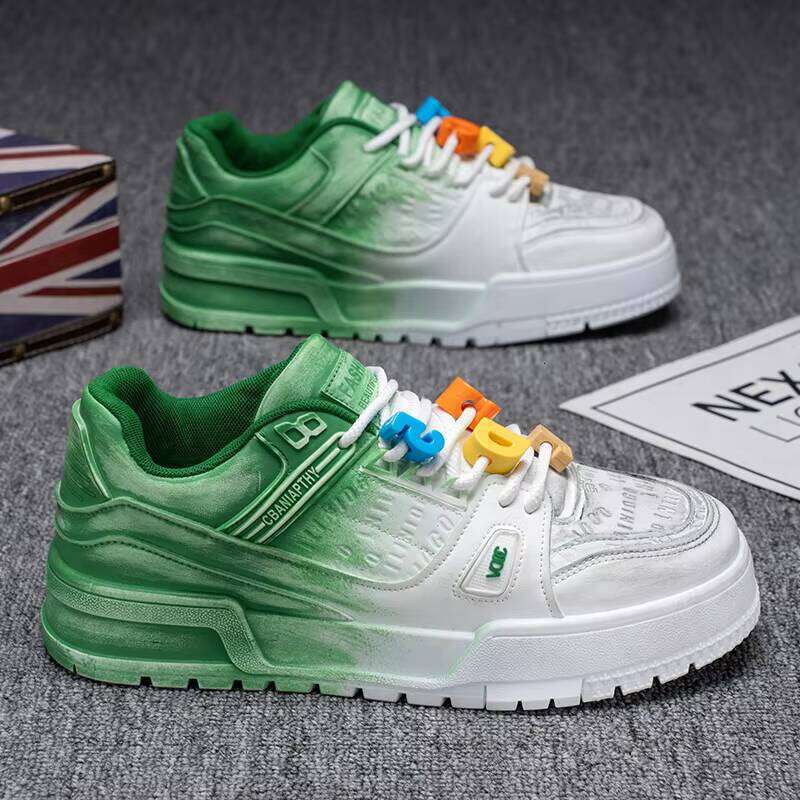 Fashionable New Men's Casual Niche Trend Sports Thick Bottom Heightening Shoes