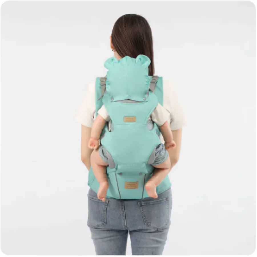 3 IN 1 Baby Hipseat Carrier Backpack Straps for Infant Toddler 0-36M Ergonomic With Windproof Hat for Winter Luminous Strips y250610MG8G