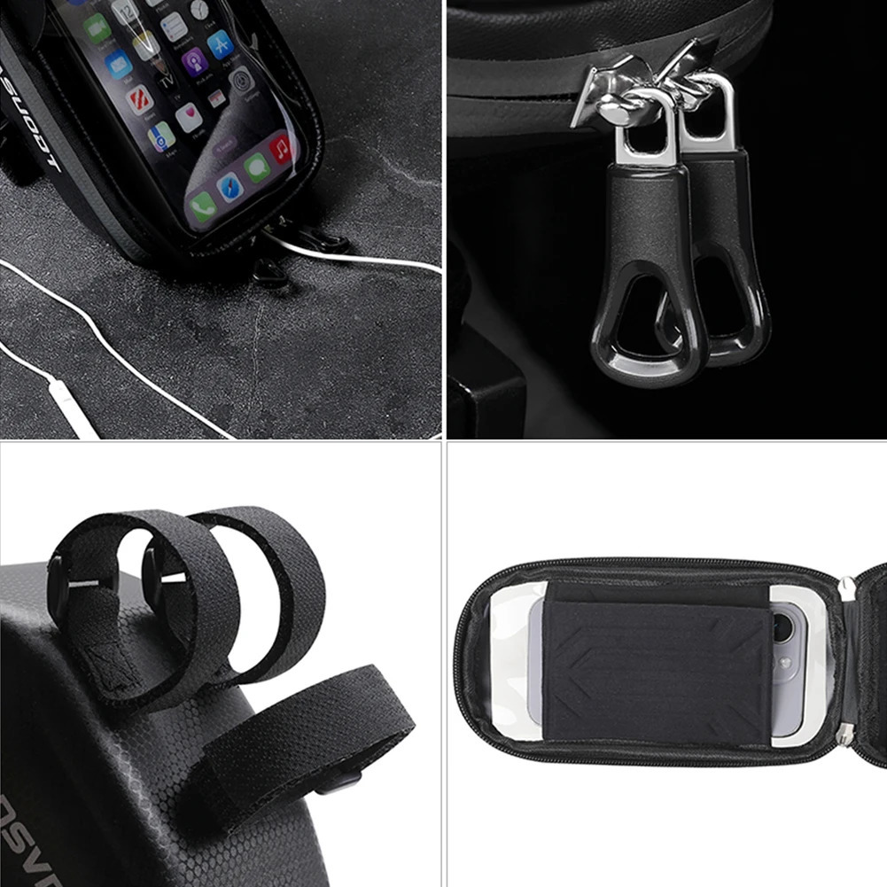 EVA Bicycle Front Frame Bag Large Capacity Handlebar Cell Phone Bag Cycling Phone Holder Bag for Men Bike Accessories Gift 250610