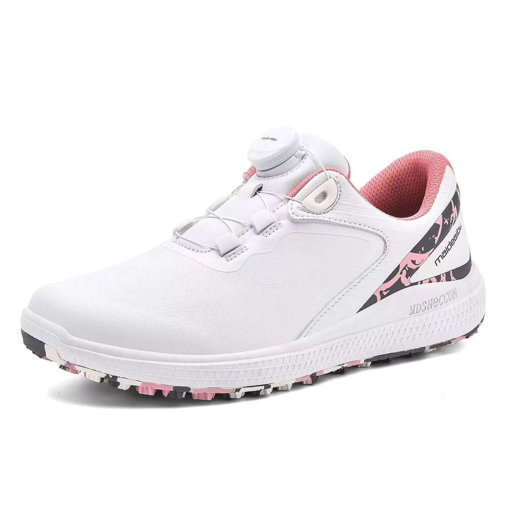 New Arrive High Quality Golf Women Breathable Microfiber Upper Rotating Shoelaces Sport Shoes