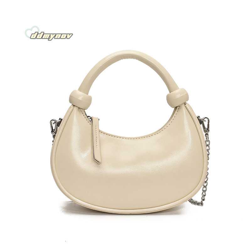 Korean Style Niche Casual Dumpling Design Sense Bags Handbag Simple Fashion Solid Color Shoulder Crossbody Bag ddmynov