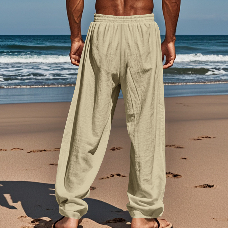 pants for men, thin design, sweat absorbing, breathable, loose fit, sports pants, summer casual pants