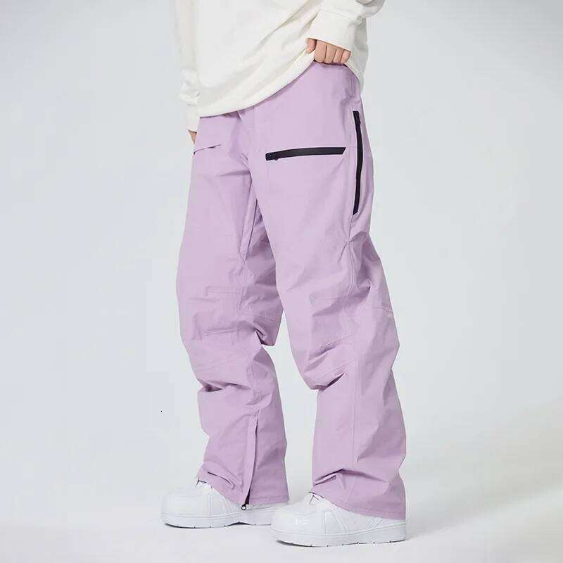 2025 New Snowboard Ski Trousers Women Windproof Skiing Warm Waterproof Outdoor Adult Men Loose Sports Snow Pants Winter
