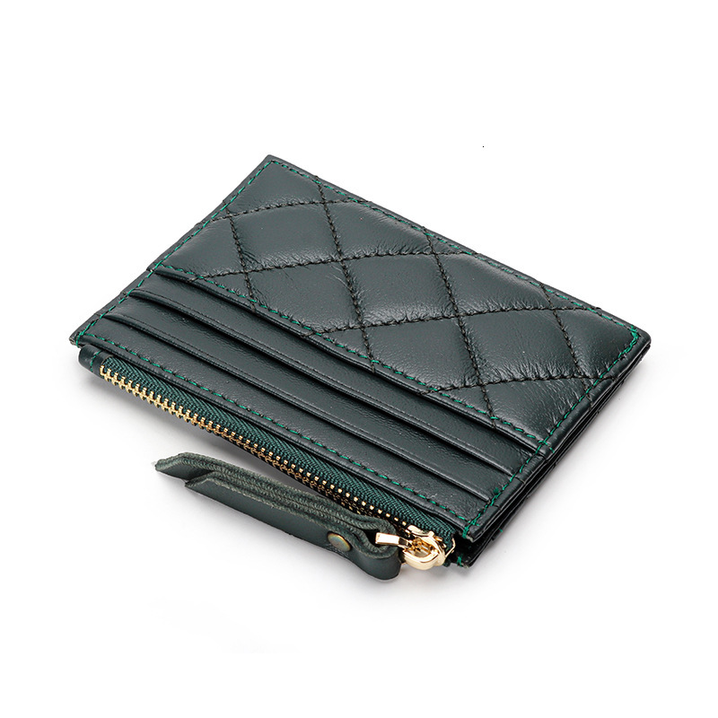 Free Shipping 2025 New Designer Bag Women's Genuine Leather Zipper Wallet Multi Slot Embroidered Card Bag Exquisite And Practical Coin Purse