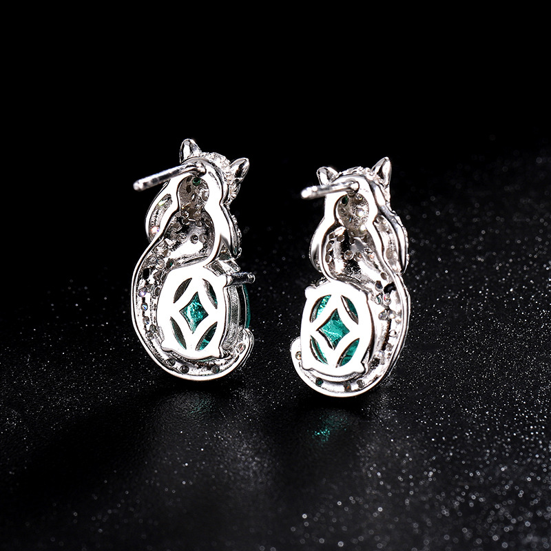 Fashion Forward S925 Sterling Lever Back Earrings Decorated In Exquisite Animal Print Design