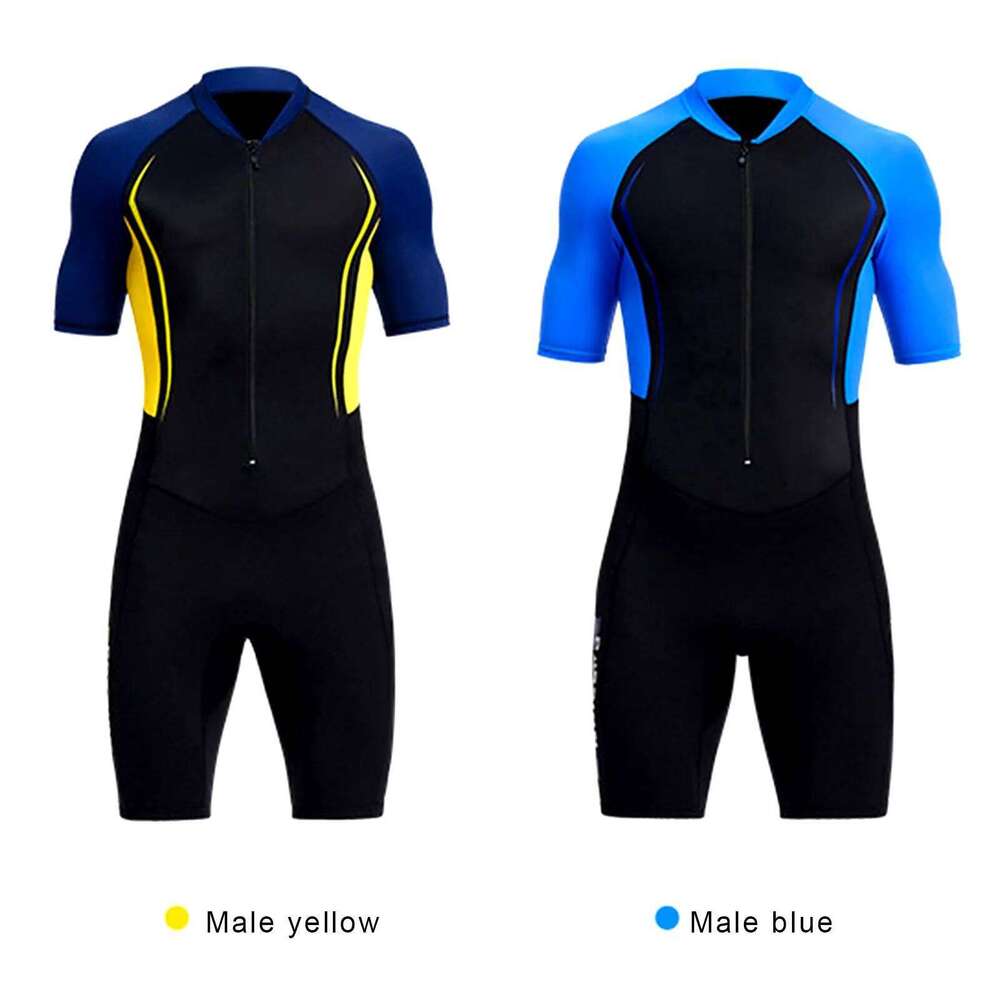 Dive Wet Wetsuit Men 1.5mm Neoprene Material Lightwight For Swimming Scuba Diving Bathing Suit Short Sleeve Underwater New