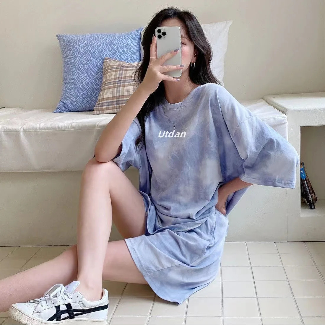 Running Sets Sports Suits for Women Summer Thin Sweet Tops and Shorts Casual Womens Suits Gym Sportswear Tracksuits 250609
