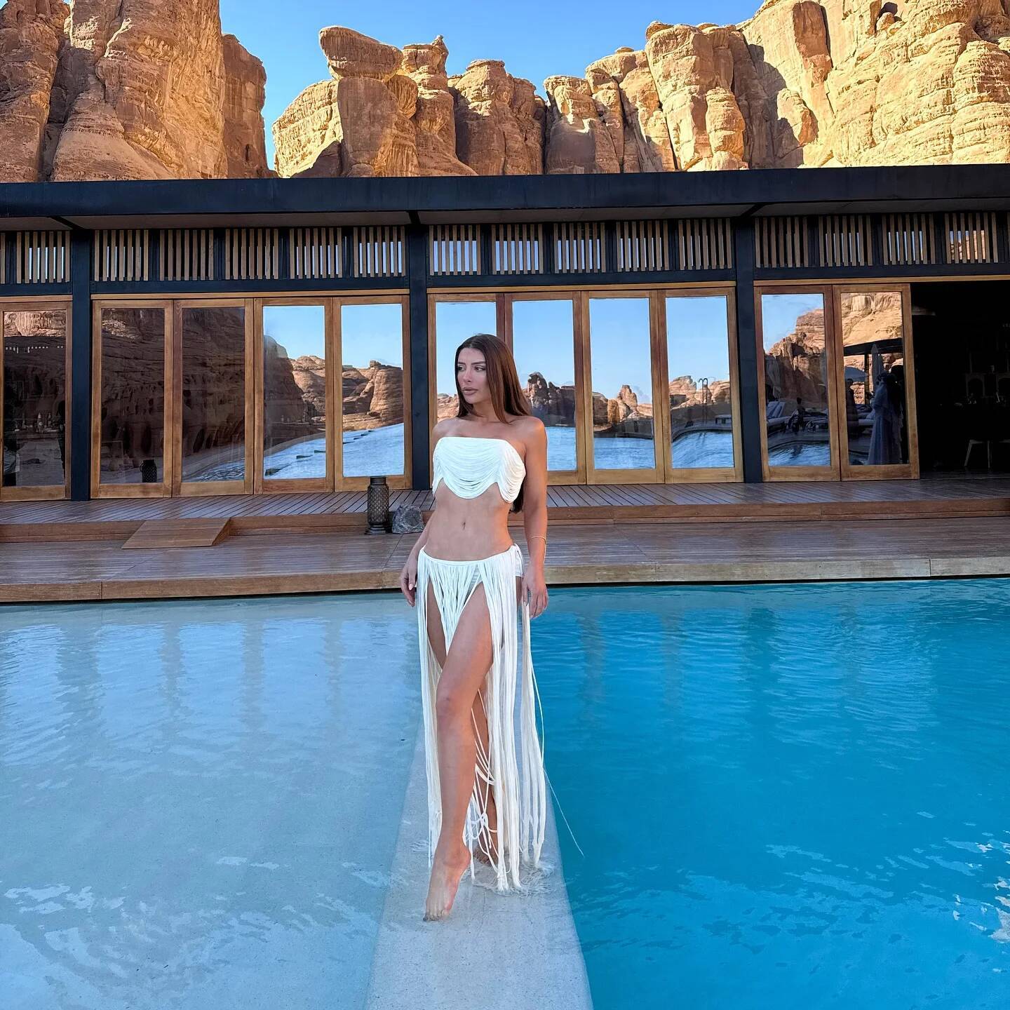Sexy 3 Piece Swimsuit Bandage Bikini Women Swimwear Fringe Biquini Female Long Skirt High Waist Bathing Suit Beachwear Bodysuit