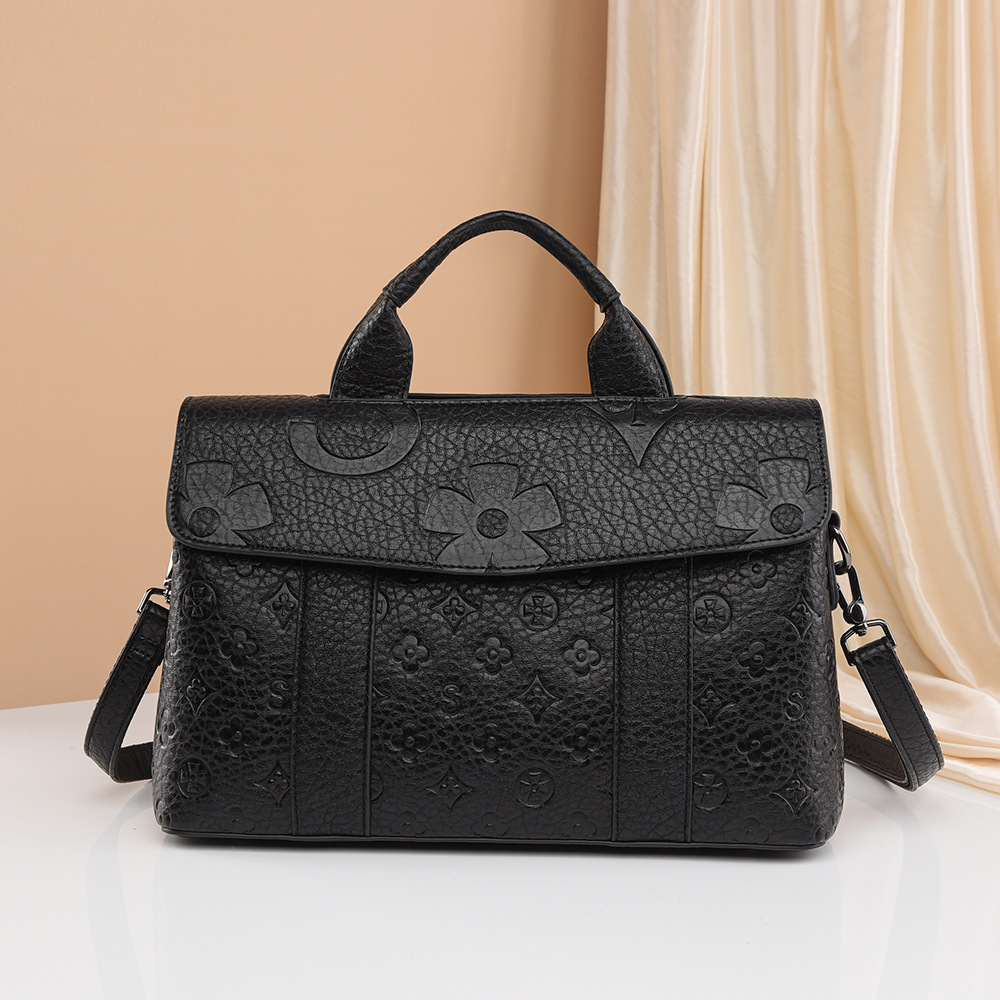 Handbag Hot Sale New Embossed Tote Large Capacity Simple Commuter Fashion Women's Bag