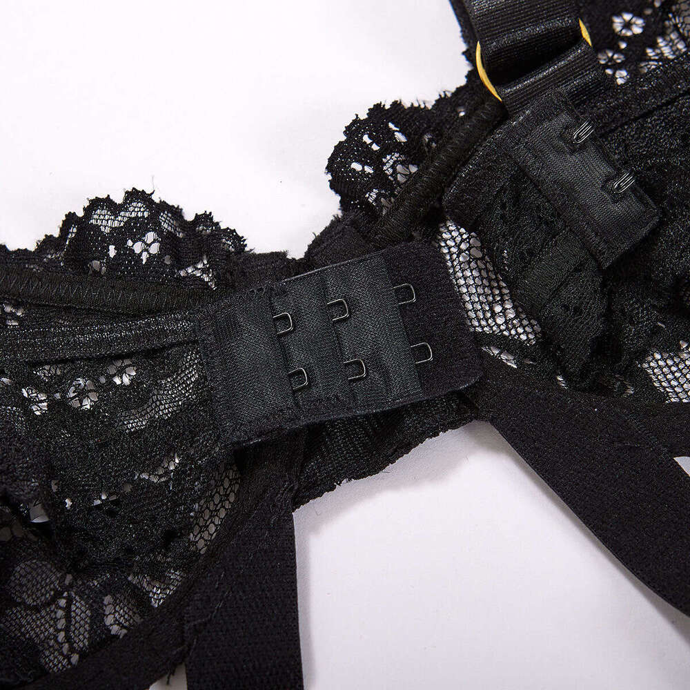 Spell Lingerie Porn Suits Cherry Temptation Sexy Lingerie Black Lace Sheer Bodysuit Chain Hollow Tight Hot Girl Outfit Sexy Lingerie