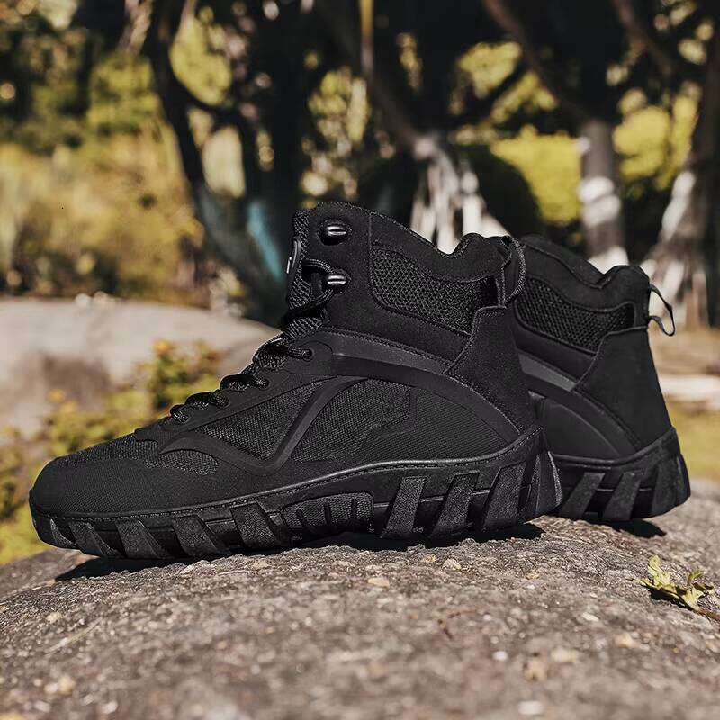 Wholesale High-quality Men's Hiking Outdoor Fashionable High Top Sports Breathable Walking Shoes for Men