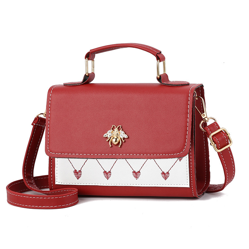 Free Shipping 2025 New Designer Bag Cross-border Fashion Bee Handbag Luxury Wallet Korean Fashion Women Shoulder Width Handbag High-quality Shopping B