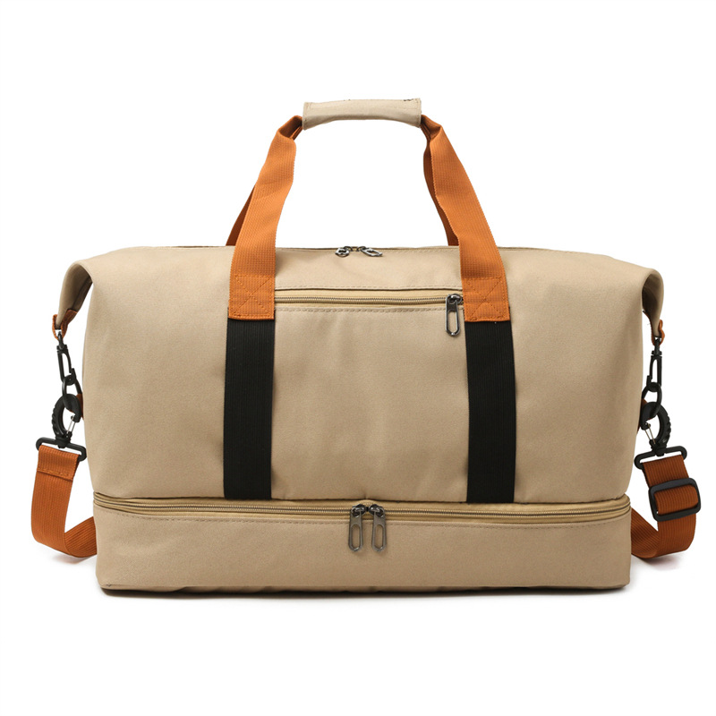 Korean Handheld Short-Trip Bag Large Capacity Lightweight Oxford Travel Bag with Dry-Wet Separation Spacious Water-Resistant Stylish Versatile for Weekend Trips