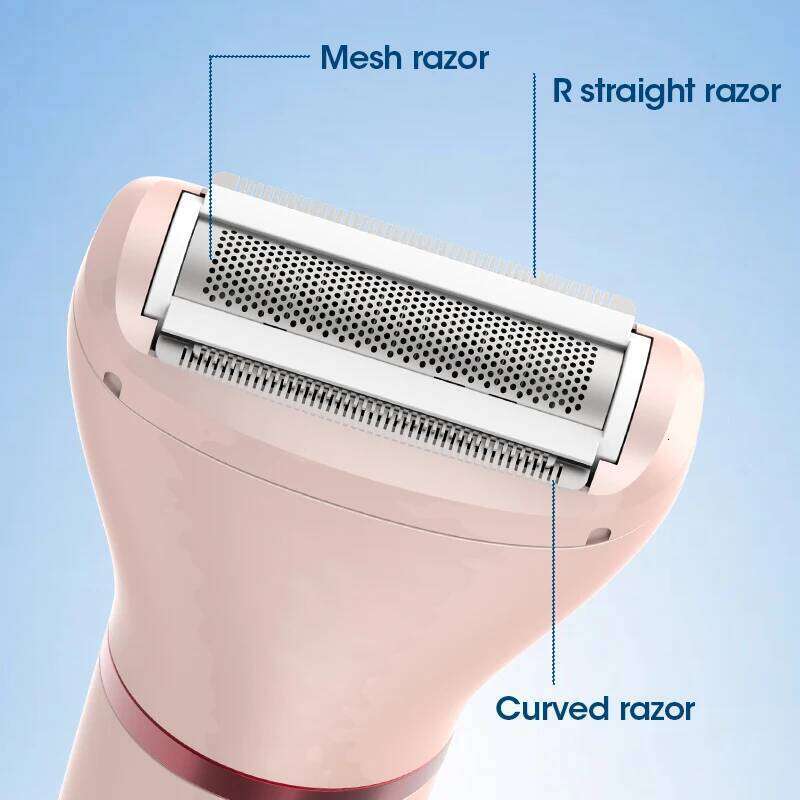 RESUXI 588 Women's 3-in-1 Electric Epilator Bikini Lady Shaver Removal Sideburns Lip Clipper Private Hair Trimmer