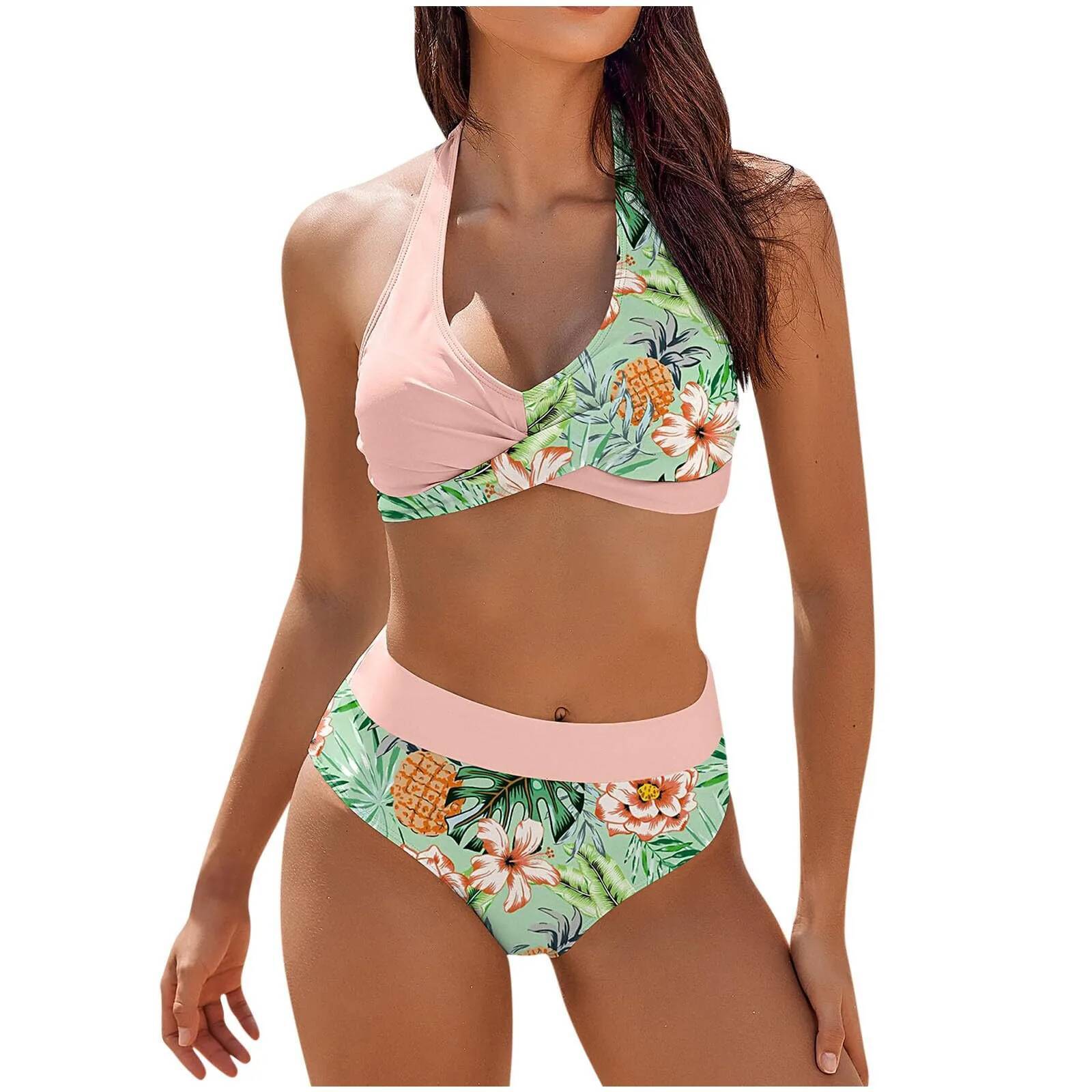 Sexy Bikini Push Up Swimwear Women Brazilain Biquinis Feminino 2024 Swimsuit Tanga Swimming Bathing Suit 2 Piece Set Mujer