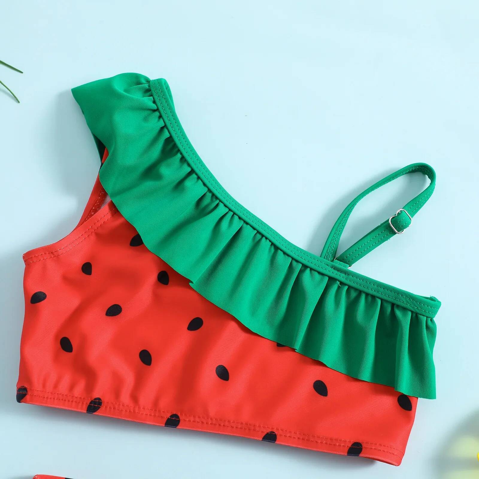 ma&baby 18M-7Y Toddler Kid Baby Girls Bikinis Sets Watermelon Ruffle Tops Shorts Swimwear Summer Beachwear Bathing Suit