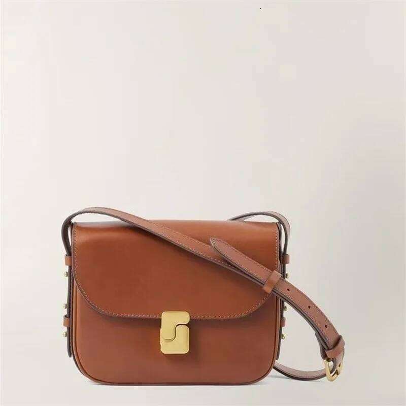 French Niche New Leather Bean Women's High-End Sense Shoulder Messenger Small Square Commuter Bag Women