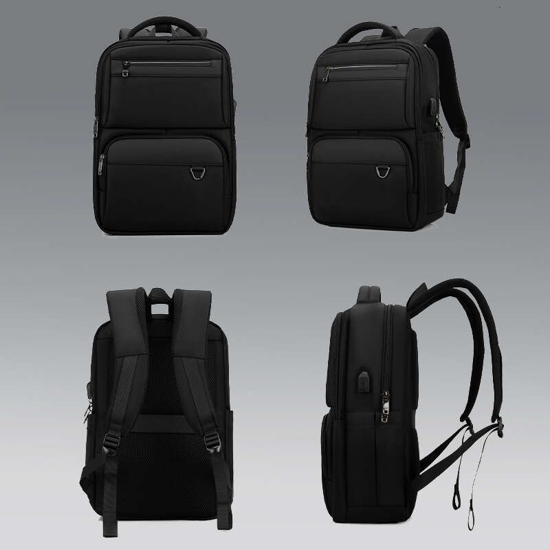 Men's High-End Backpack, Multi-Functional Business Laptop Bag, Large Capacity Double Shoulder Bag